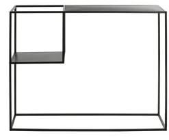 Konsolentisch 100 x 30 cm Metall Schwarz