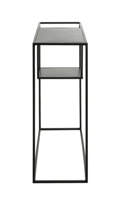 Konsolentisch 100 x 30 cm Metall Schwarz