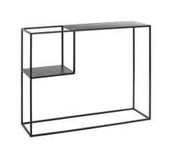 Konsolentisch 100 x 30 cm Metall Schwarz