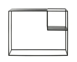 Konsolentisch 100 x 30 cm Metall Schwarz