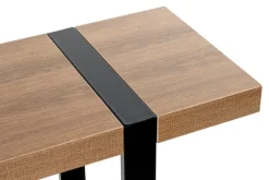 Konsolentisch 120 x 30 cm Schwarz/ Eiche dunkel