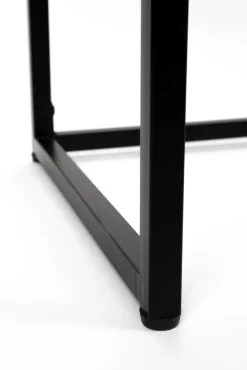 QUARTIER Konsolentisch JOANNA 120 x 76 cm Rattangeflecht/schwarz