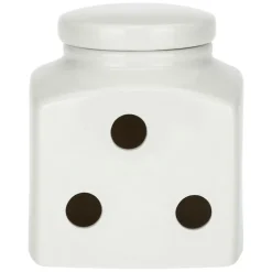 LA PORCELLANA BIANCA Aufbewahrungsdose CONSERVA Aglio 10,5 cm Porzellan weiß