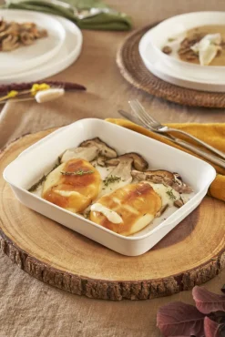 LA PORCELLANA BIANCA Auflaufform ANGHIARI 20 x 30 cm Porzellan weiß