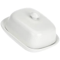LA PORCELLANA BIANCA Butterdose TERRINE 14 cm weiß