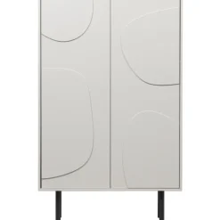 Lagerschrank CADIZ 85 x 135 cm Finish Nebelweiß