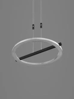 LED Pendelleuchte NELLA 1-flg Holz /schwarz