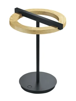 LED Tischlampe NELLA Holz /schwarz