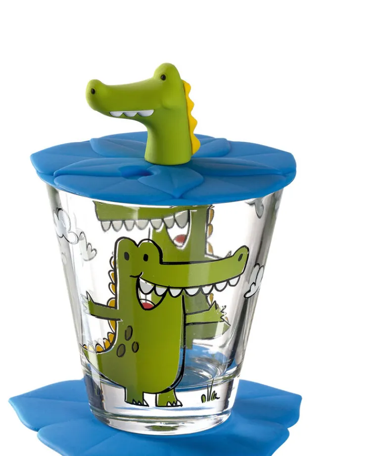 LEONARDO Kinder Trinkset BAMBINI KROKODIL 3-teilig