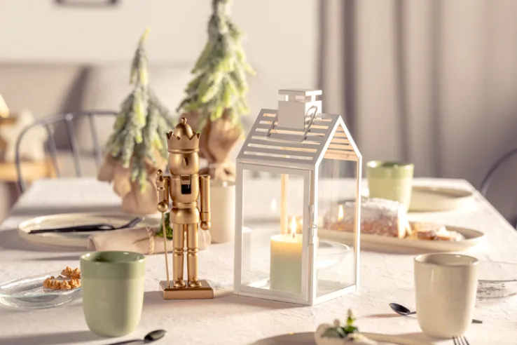 LEONARDO Laterne MAGICO 29 cm weiß