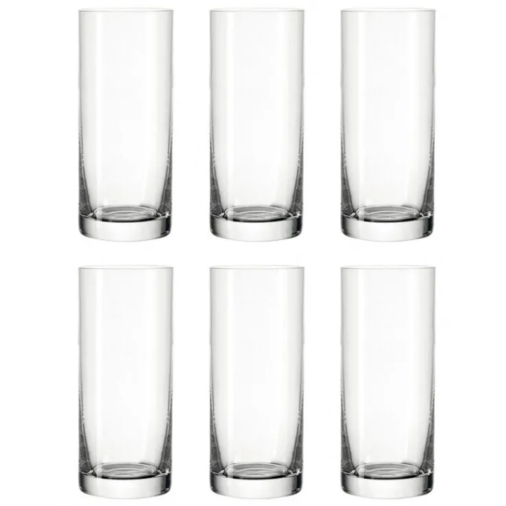 LEONARDO Longdrinkglas L EASY PLUS 6er Set - je 350 ml
