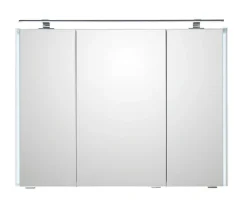 LEONARDO Spiegelschrank weiß