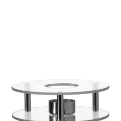 LEONARDO Stövchen Ø 15,6 cm SCALDINO Glas/Metall