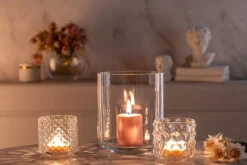 LEONARDO Tischlicht RAUTE 10 x 10 cm