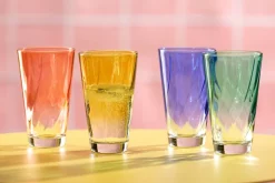 LEONARDO Trinkglas TWIST 6er Set 300 ml rot