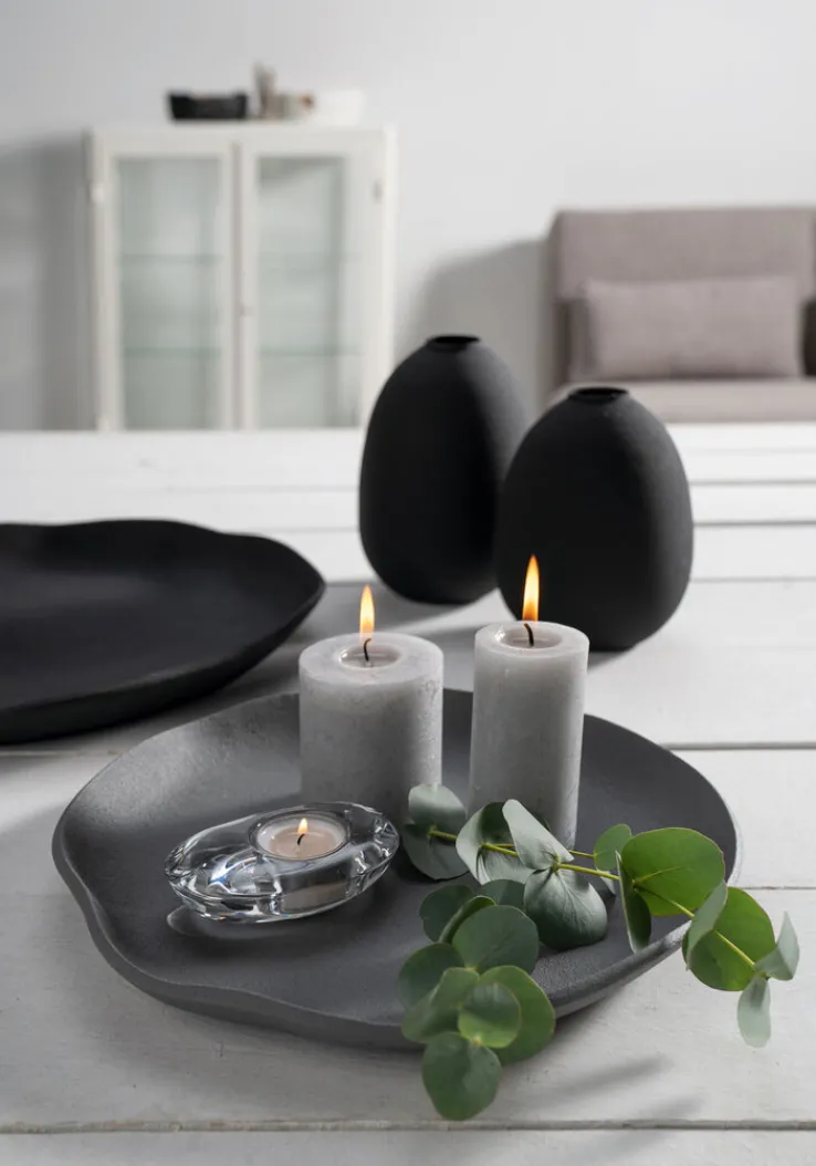 LEONARDO Vase 19 cm schwarz