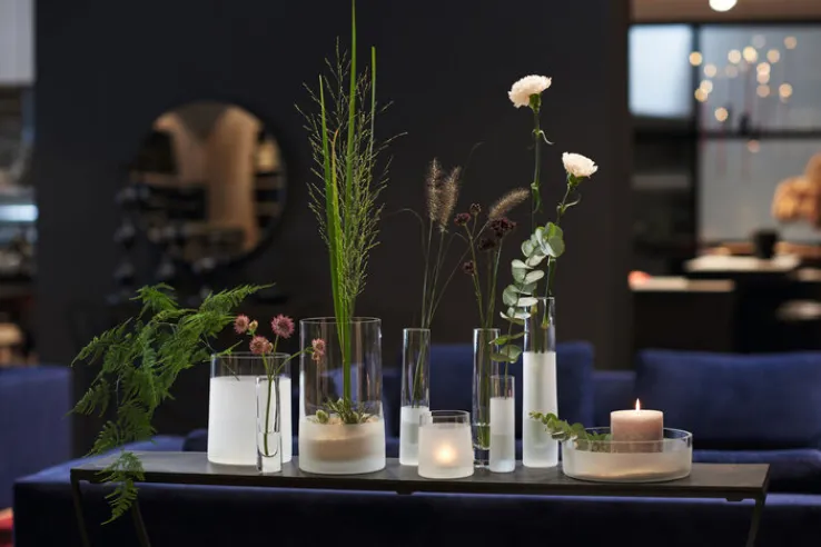 LEONARDO Vase NOVARA klar/satiniert