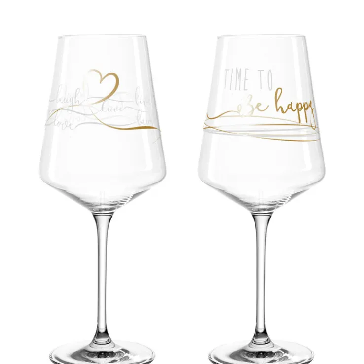 LEONARDO Weihnachten Weinglas PRESENTE HAPPY 2er Set