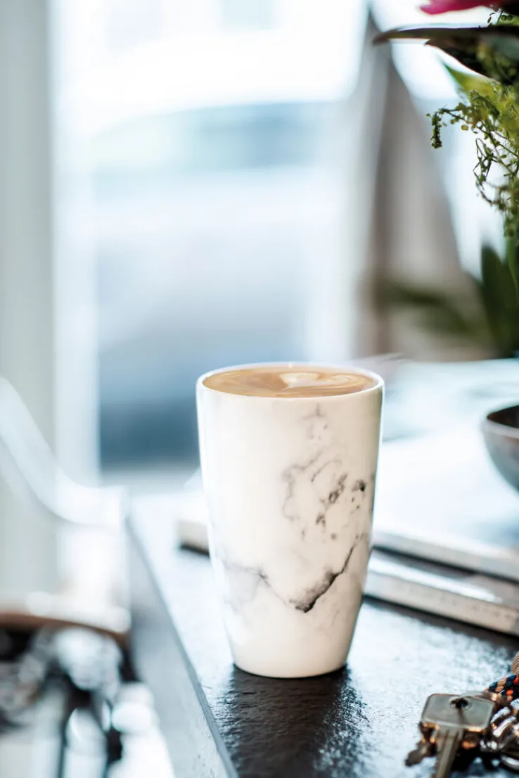 like. Becher COFFEE TO GO MARMORY 350 ml