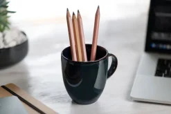 like. Henkelbecher CRAFTED DENIM 350 ml blau/ braun