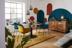 like. Teller flach CRAFTED DENIM 25,7cm blau/ braun