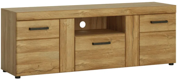 QUARTIER Lowboard CORTINA 157 x 55,8 cm Eiche braun