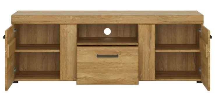 QUARTIER Lowboard CORTINA 157 x 55,8 cm Eiche braun