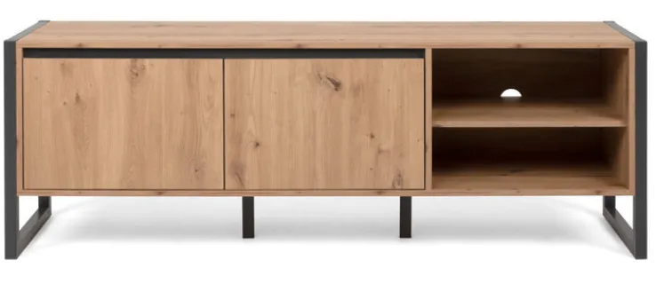 QUARTIER Lowboard DENVER 160 x 55 cm braun/ grau