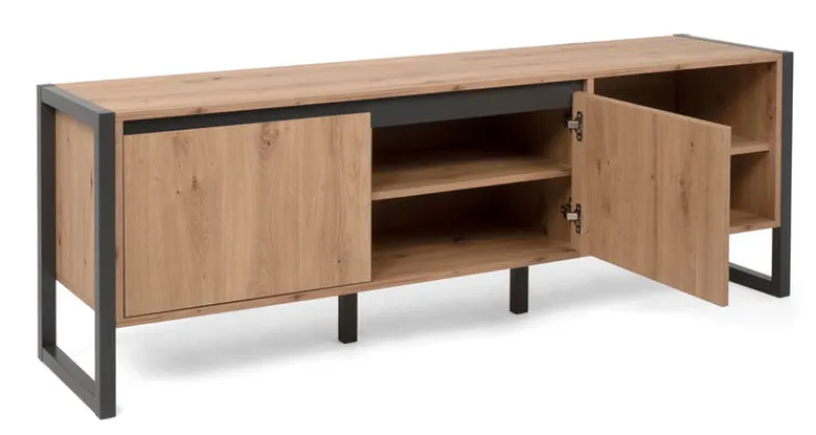 QUARTIER Lowboard DENVER 160 x 55 cm braun/ grau