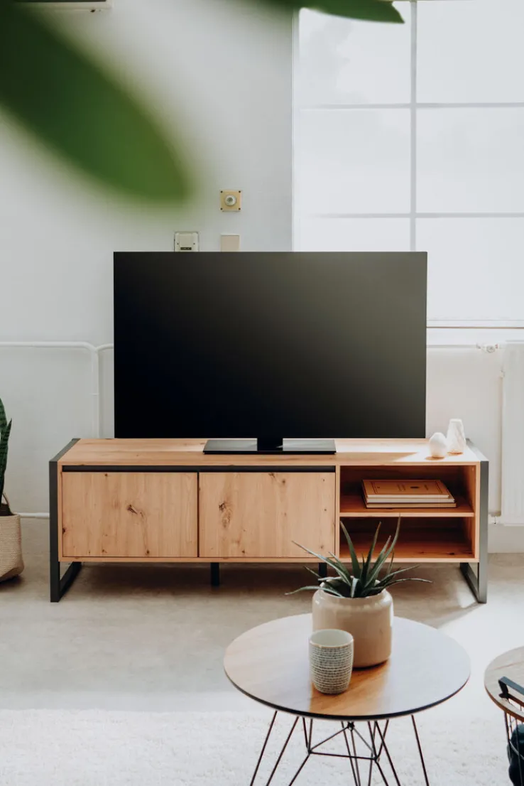 QUARTIER Lowboard DENVER 160 x 55 cm braun/ grau