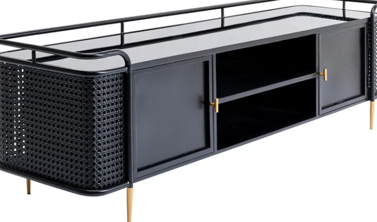 KARE DESIGN Lowboard FENCE schwarz 51x160x40 cm