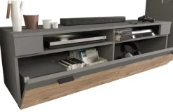 QUARTIER Lowboard FRENO Oak/ grau