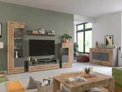 QUARTIER Lowboard FRENO Oak/ grau