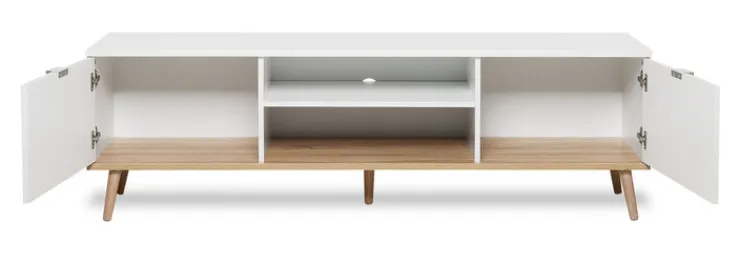 QUARTIER Lowboard GÖTEBORG 160 x 50 cm weiß