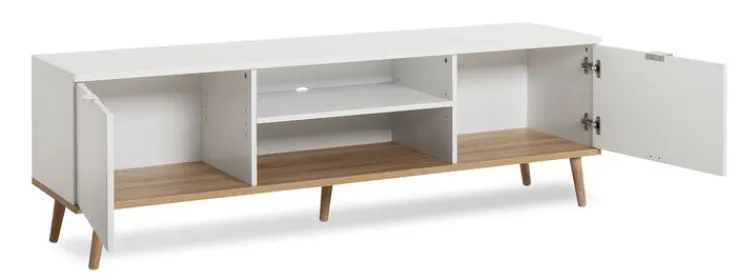 QUARTIER Lowboard GÖTEBORG 160 x 50 cm weiß