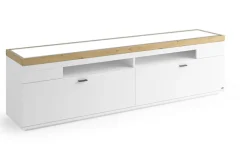 QUARTIER Lowboard LANCASTER 210 x 60 cm Eiche Artisan