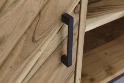 QUARTIER Lowboard LUANDA 160 x 55 cm Akazie Massivholz/schwarz