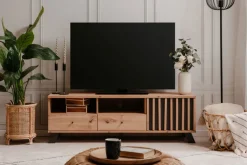 QUARTIER Lowboard MEDAN 138 x 44 cm Artisan Oak / anthrazit