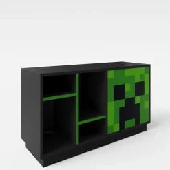 Lowboard MINECRAFT 108 cm schwarz/ grau/ grün