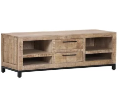 QUARTIER Lowoard CHASE 150 x 50 cm Mango massiv/schwarz