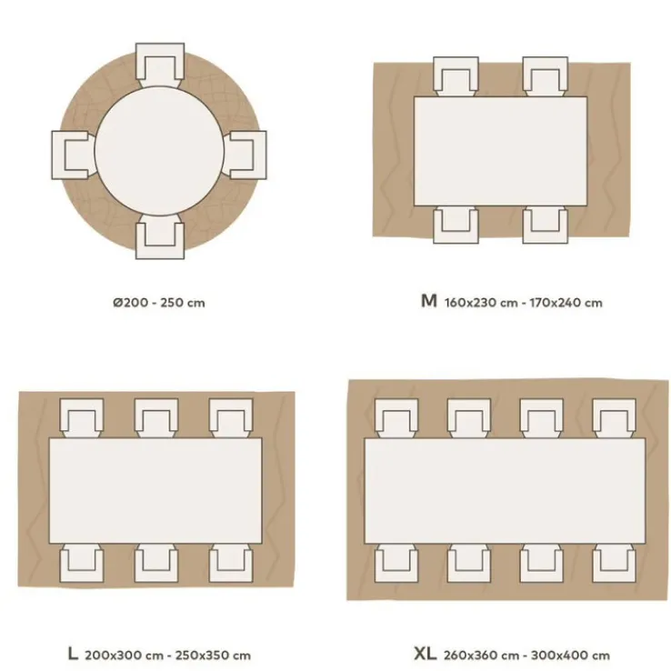 LUXOR living Nepalteppich PUNTUR 200 x 300 cm beige/braun