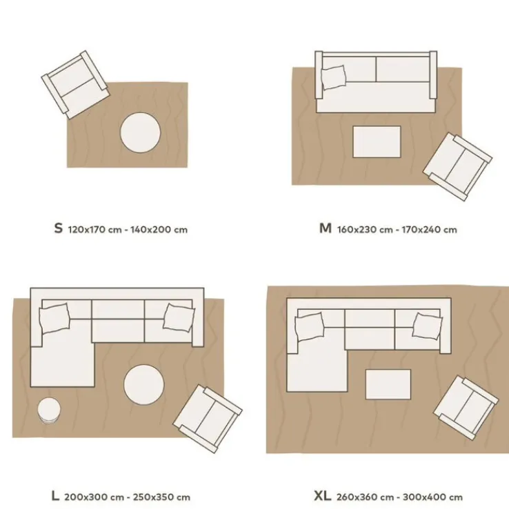 LUXOR living Nepalteppich PUNTUR 200 x 300 cm beige/braun