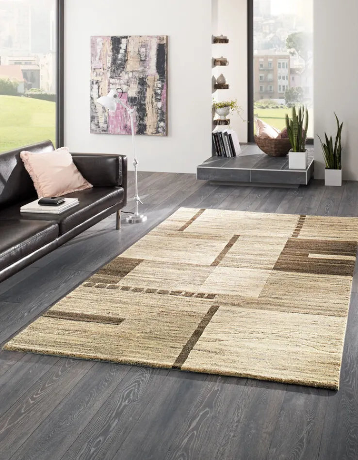 LUXOR living Nepalteppich PUNTUR 200 x 300 cm beige/braun