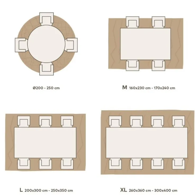 LUXOR living LUXOR-living Outdoorteppich LAGO 200 x 290 cm anthrazit/grau