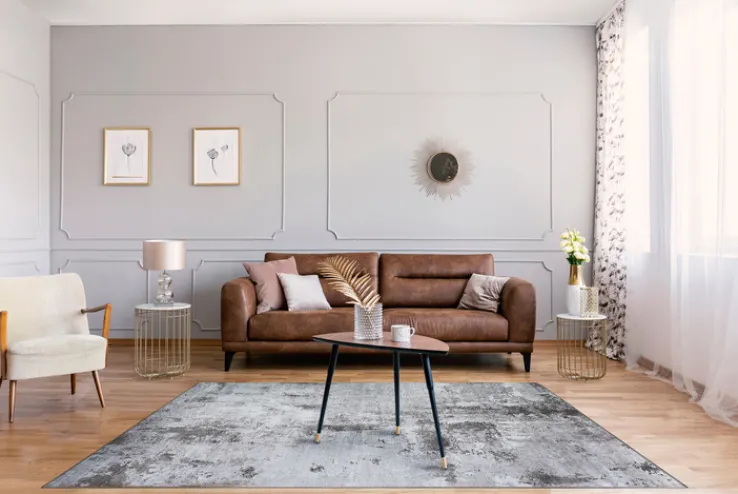 LUXOR living LUXOR-living Outdoorteppich LAGO 200 x 290 cm anthrazit/grau