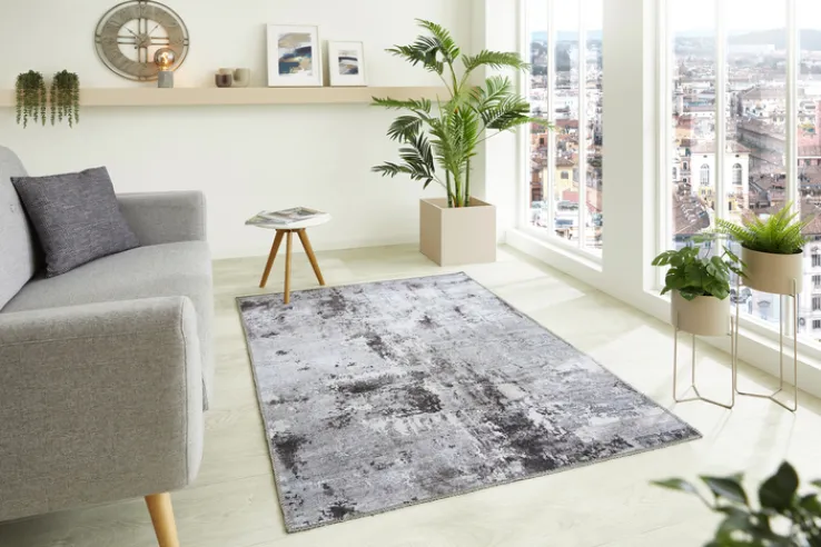 LUXOR living LUXOR-living Outdoorteppich LAGO 200 x 290 cm anthrazit/grau