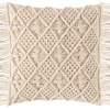 MAGMA Kissenhülle MARA MAKRAMEE 40 x 40 cm beige
