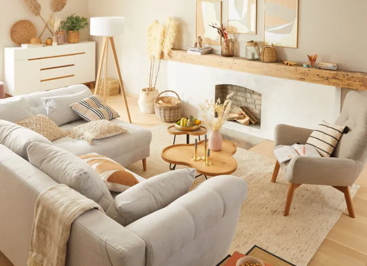 MAGMA Kissenhülle MARA MAKRAMEE 40 x 40 cm beige