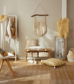 MAGMA Kissenhülle MARA MAKRAMEE 40 x 40 cm beige