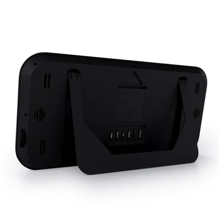 Mebus Digitaluhr Kunststoff 42 x 3 x 20 cm Schwarz